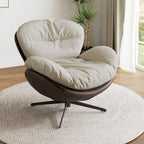 Alexia, Comfy Soft Swivel Lounge Chair, Gray