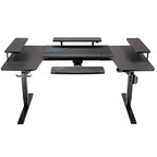 U-Shaped Standing Desk with Accessories Set (74"x23")