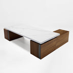 Zen Pro Series, 87"/72" Executive Standing Desk with Cabinets Set