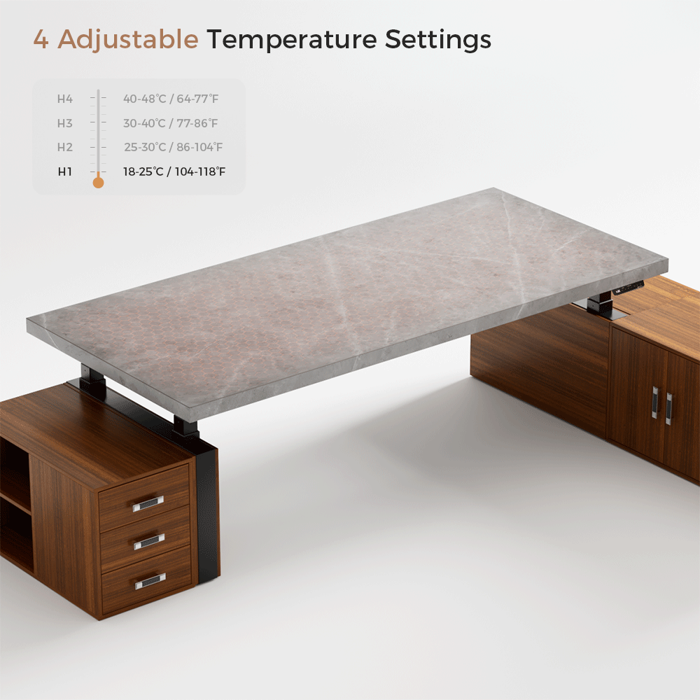 Zen Pro Series, 87"/72" Executive Standing Desk with Cabinets Set