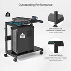 Mobile Height Adjustable CPU Cart
