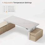 Zen Pro Series, 87"/72" Executive Standing Desk with Cabinets Set