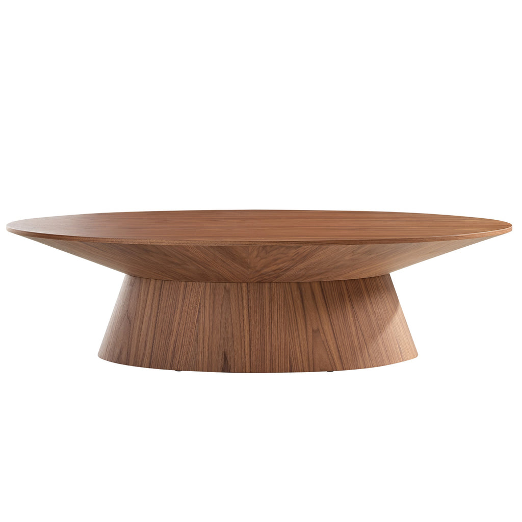 51 Walnut Oval Coffee Table
