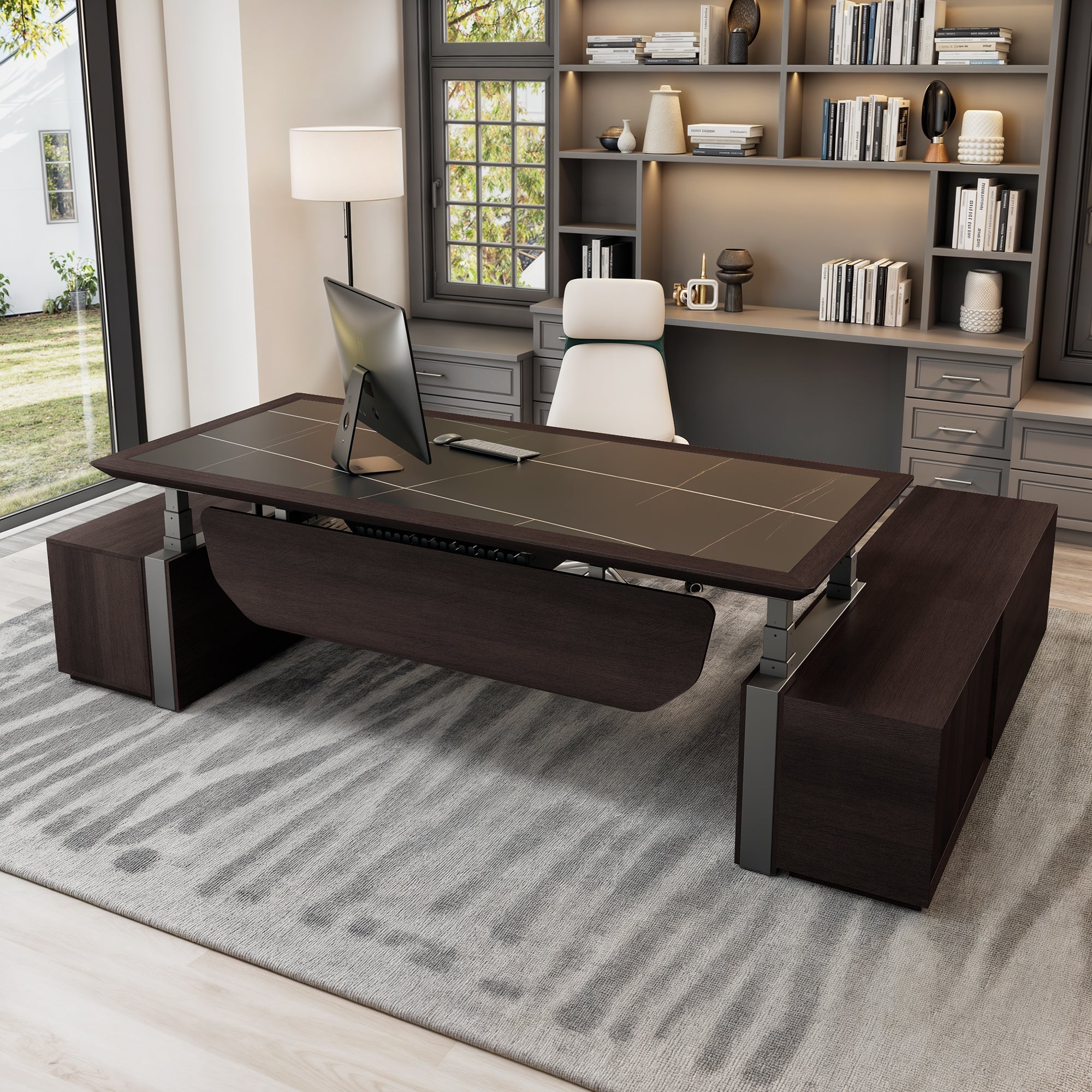 Zen Classic Executive Standing Desk (86"x39")