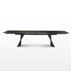 Charlotte, 90"-129" Extendable Dining Table with Sintered Stone Desktop