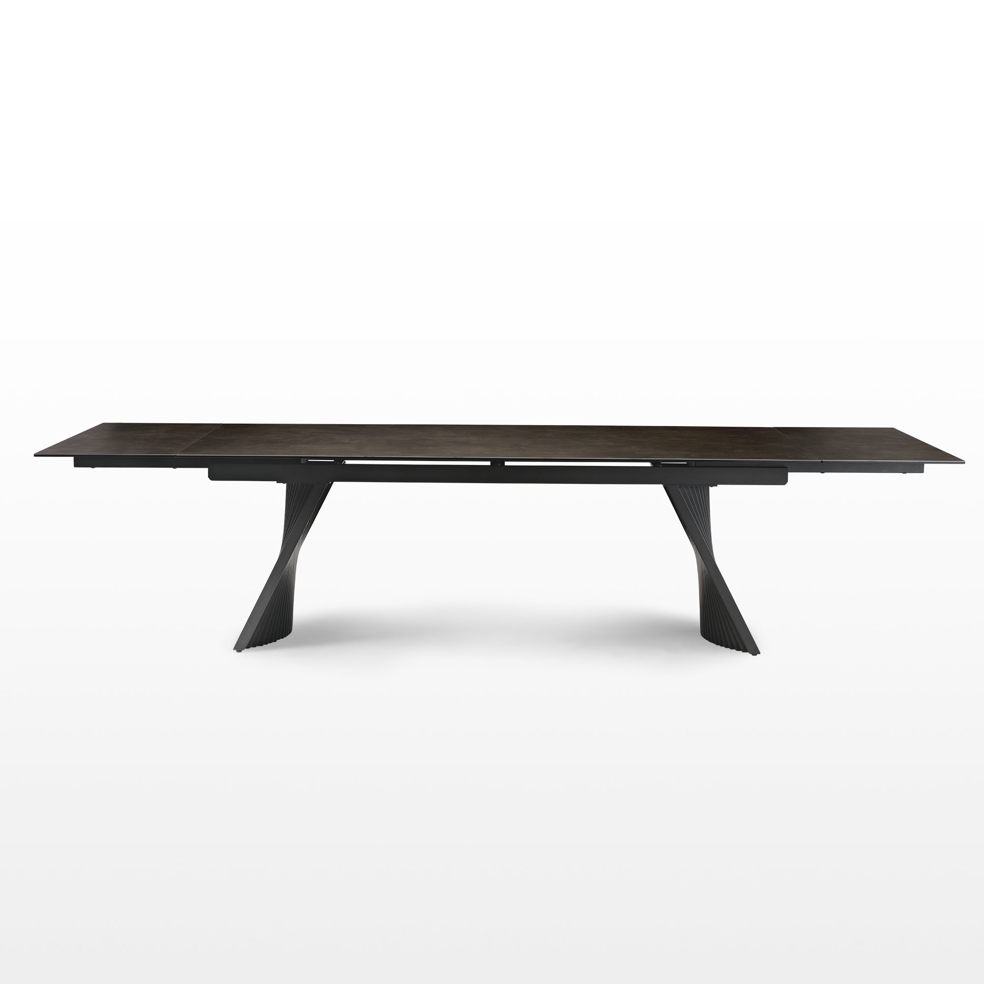 Charlotte, 90"-129" Extendable Dining Table with Sintered Stone Desktop