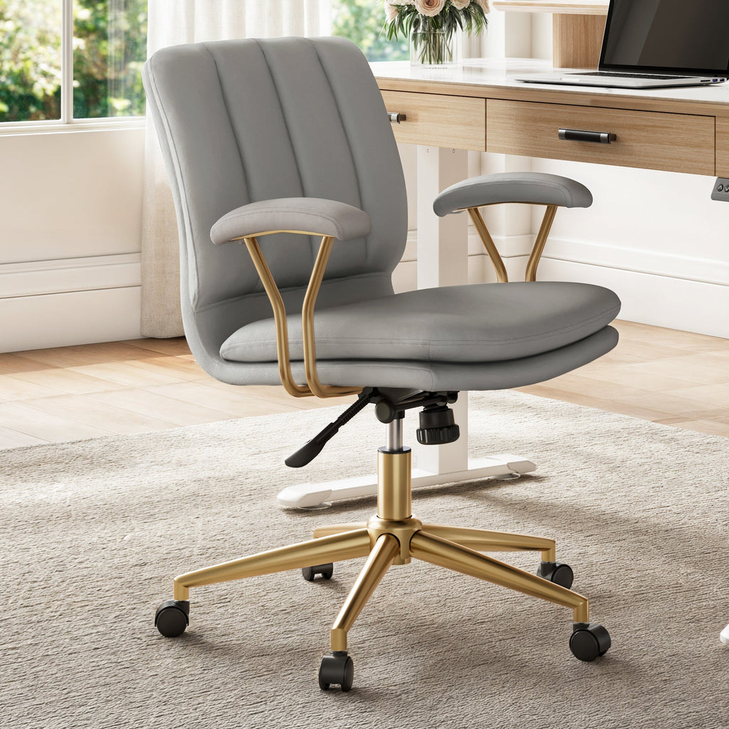 Adena Velvet Office Chair