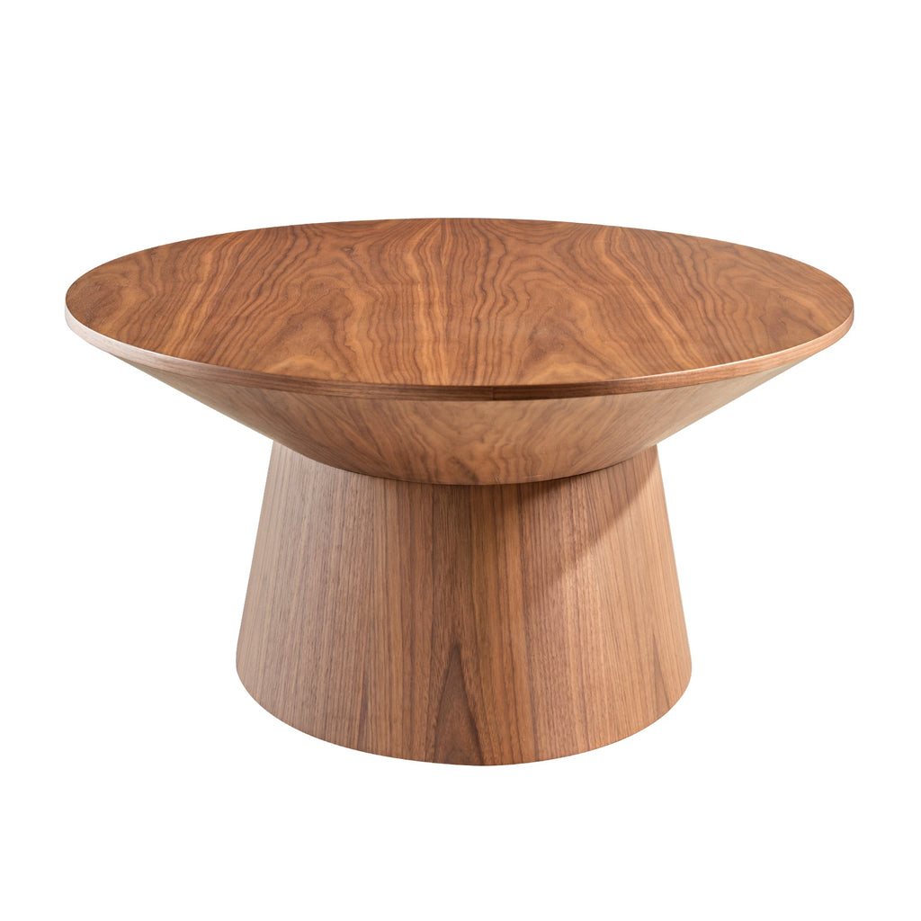51 Walnut Oval Coffee Table