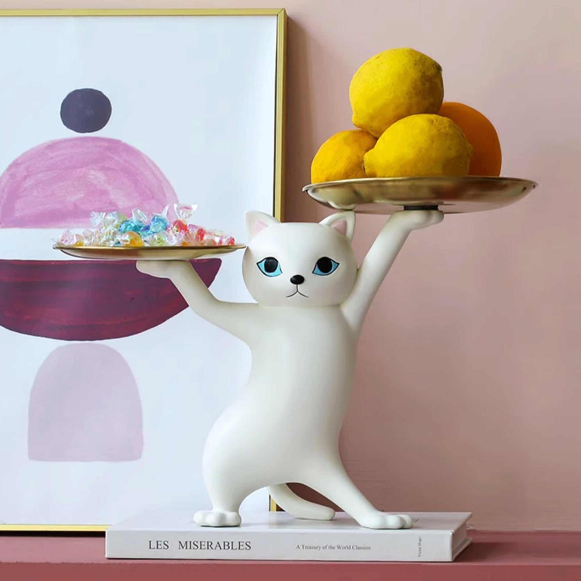 HD-17, 9.8" H, Enchanting Cat Storage Ornament