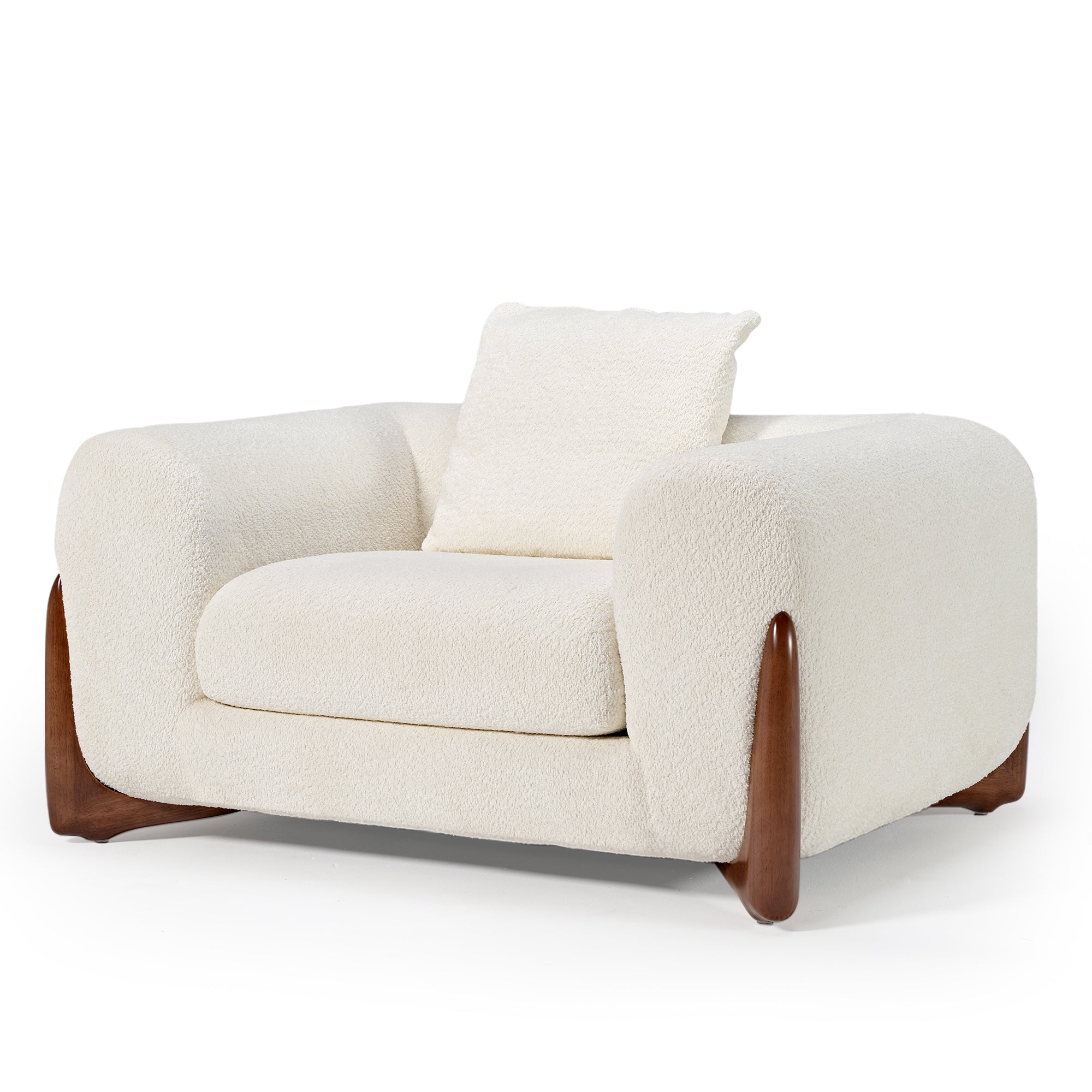 Rowan, Upholstered Accent Chair, Off White