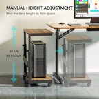 Mobile Height Adjustable CPU Cart