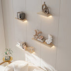 Floating Wall Shelf with Lighting, 1 Piece