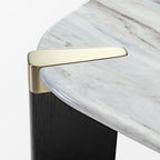 39" Prada Green Rectangle Coffee Table with Side Table Set