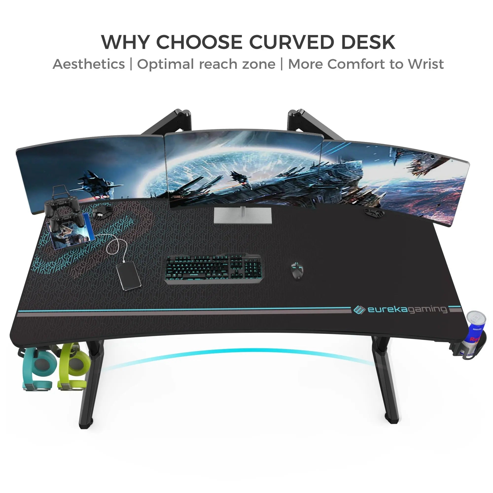 Full-Surface Mousepad Gaming Desk (60"x27")