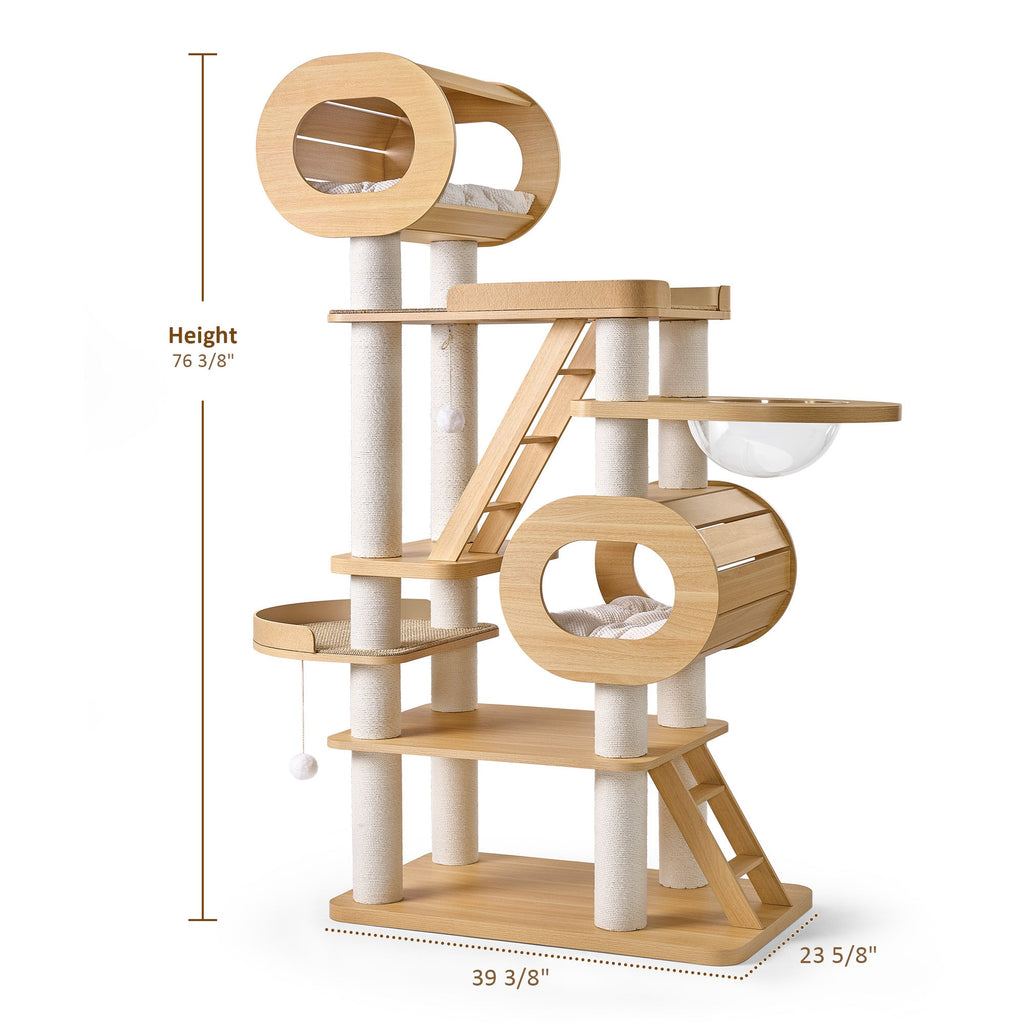 Babylon, 76" Extra Large Multi-Cat Tree Tower