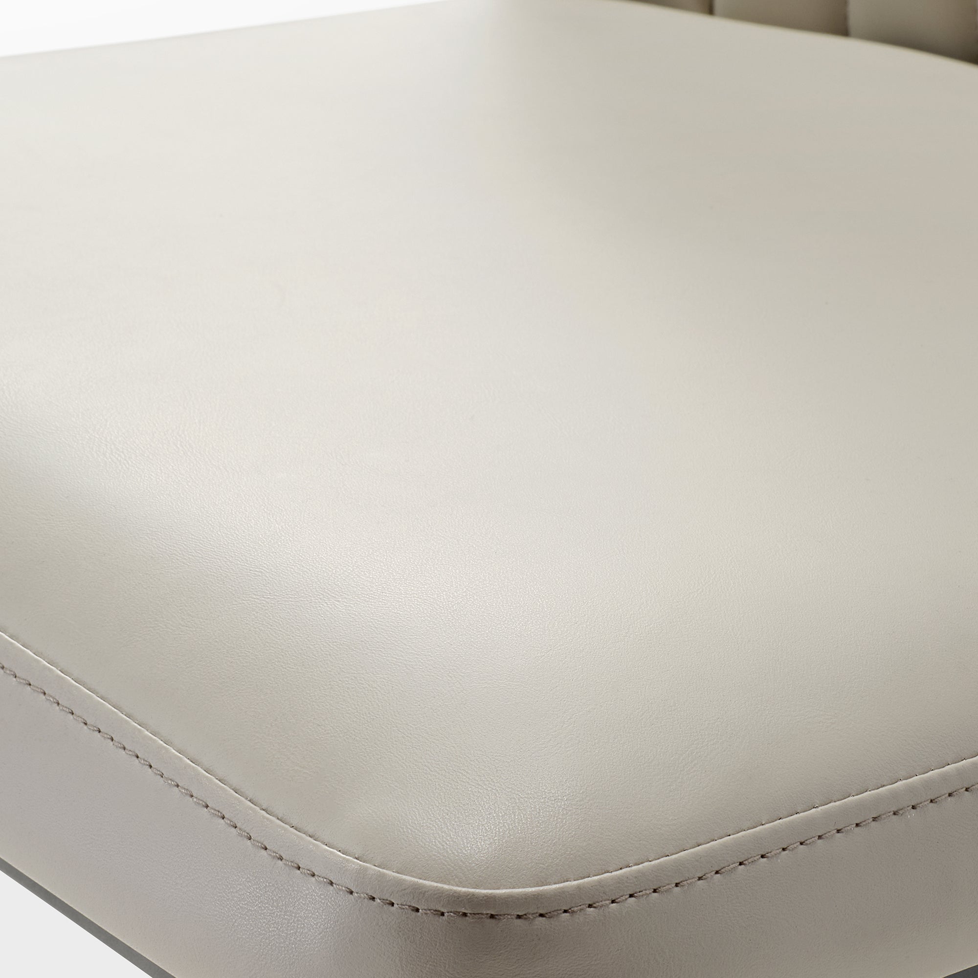 Chic, Upholstered Dining Side Chair Set of 2, Off-White