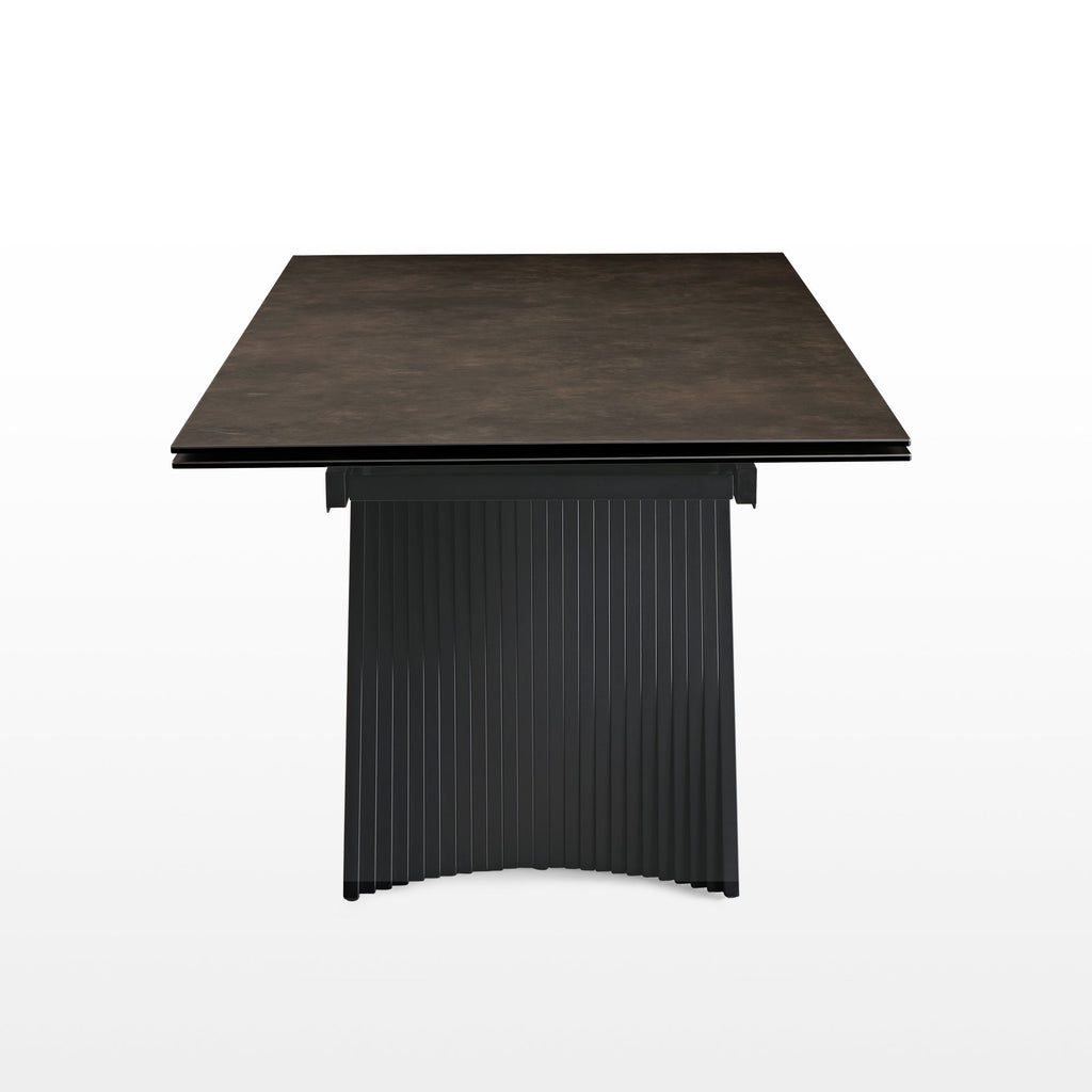 Charlotte, 90"-129" Extendable Dining Table with Sintered Stone Desktop