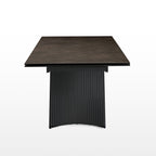 Charlotte, 90"-129" Extendable Dining Table with Sintered Stone Desktop