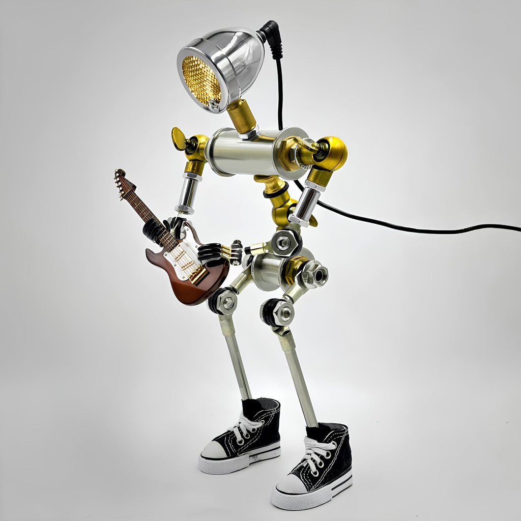 HD-19, 13.8" H, Robot-Shaped Cyberpunk Table Lamp Decor