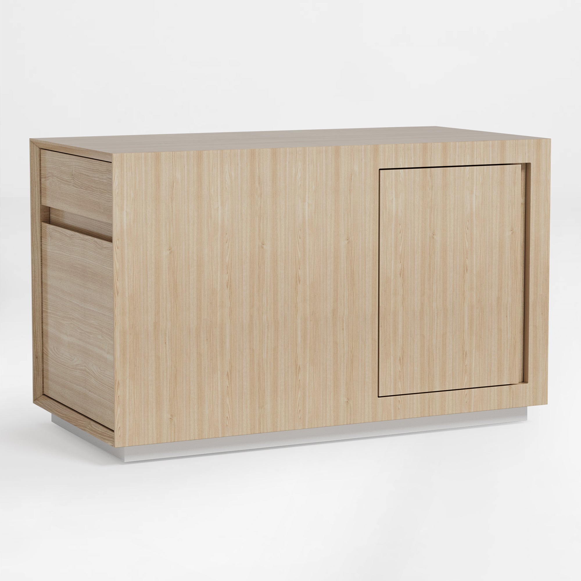 Zen Pro Series, 87"/72" Executive Standing Desk with Cabinets Set