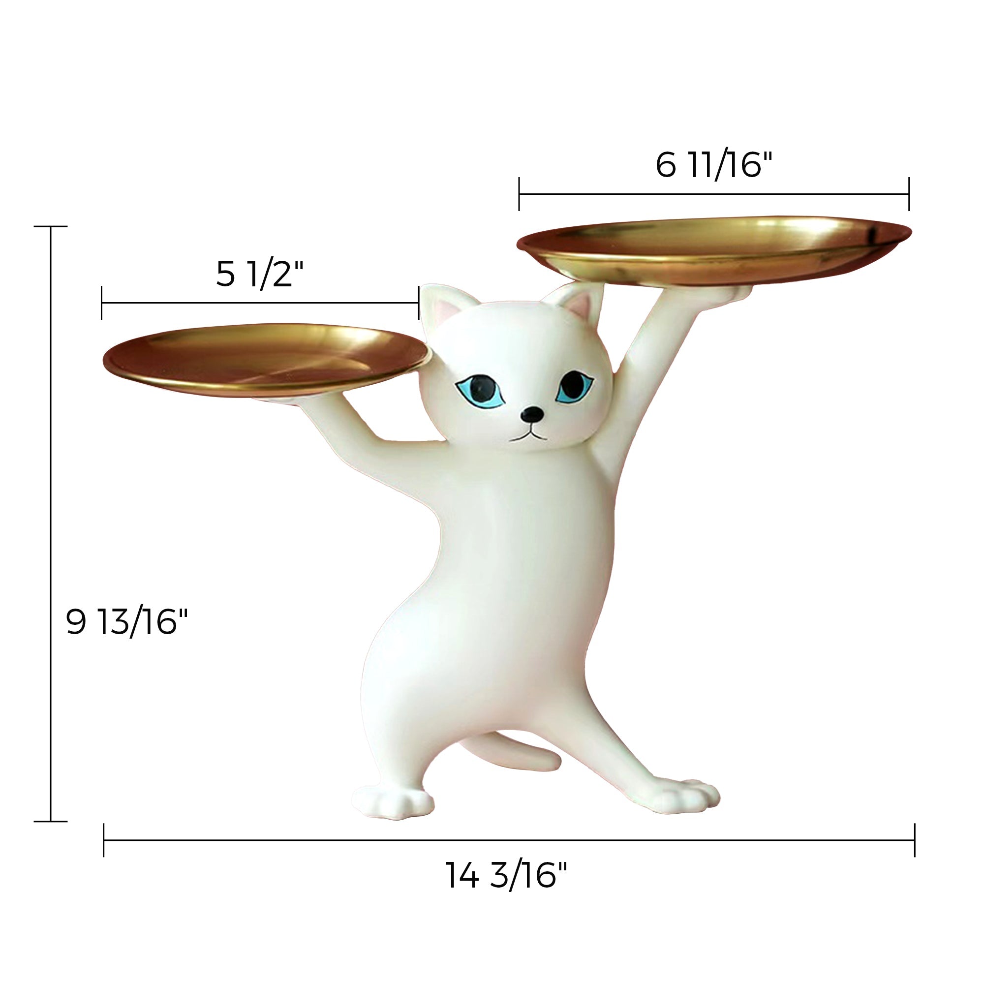 HD-17, 9.8" H, Enchanting Cat Storage Ornament