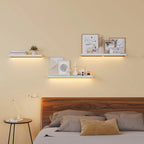 Floating Wall Shelf with Lighting, 1 Piece