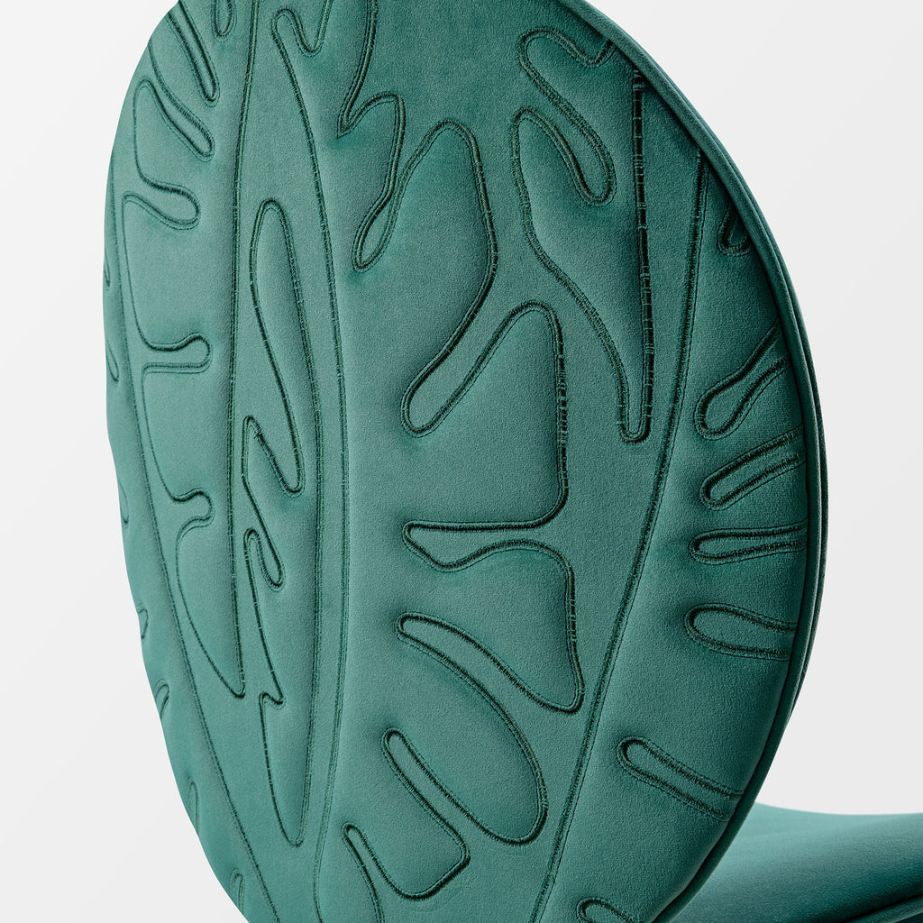 Kataleah, Velvet Dining Side Chairs Set of 2, Green