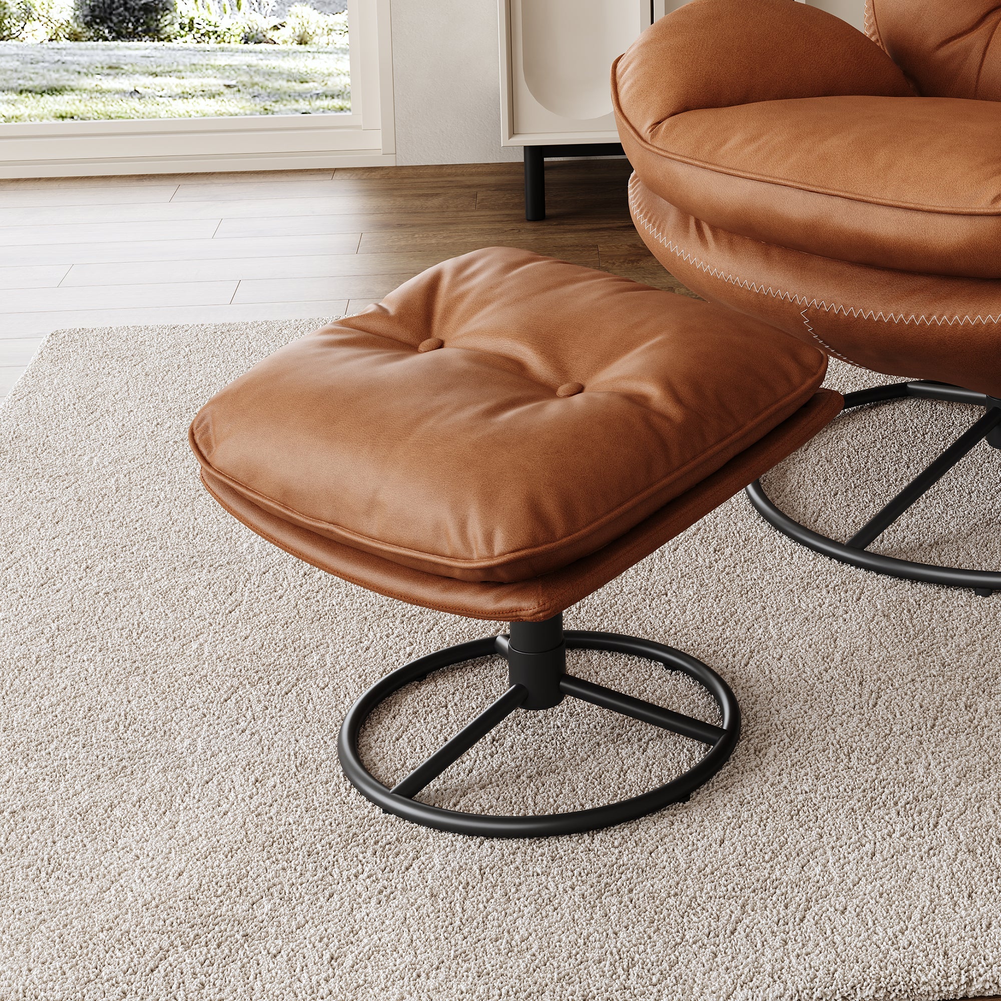 Camden, Tufted Upholstered Ottoman