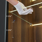 Curio Cabinet with Adjustable Shelves