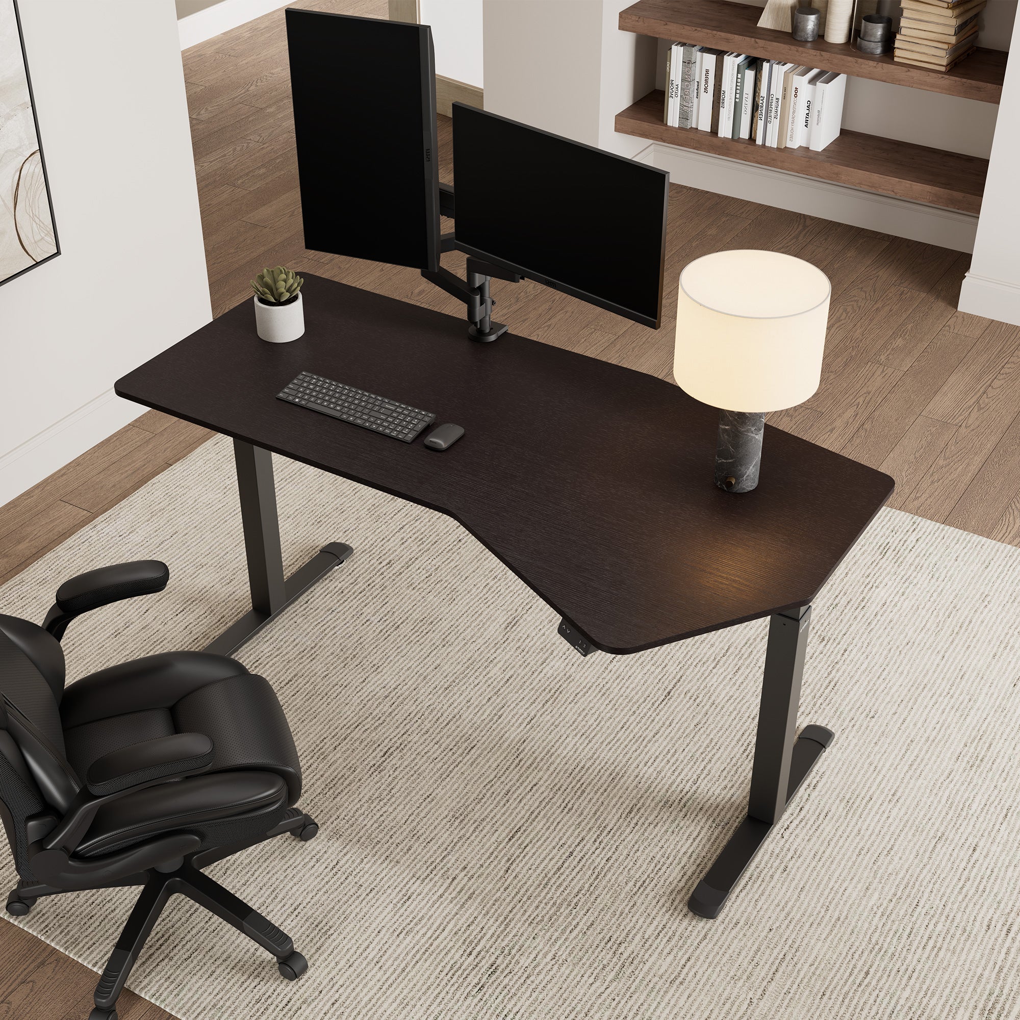 Unique Shape Office Standing Desk (70"x29")