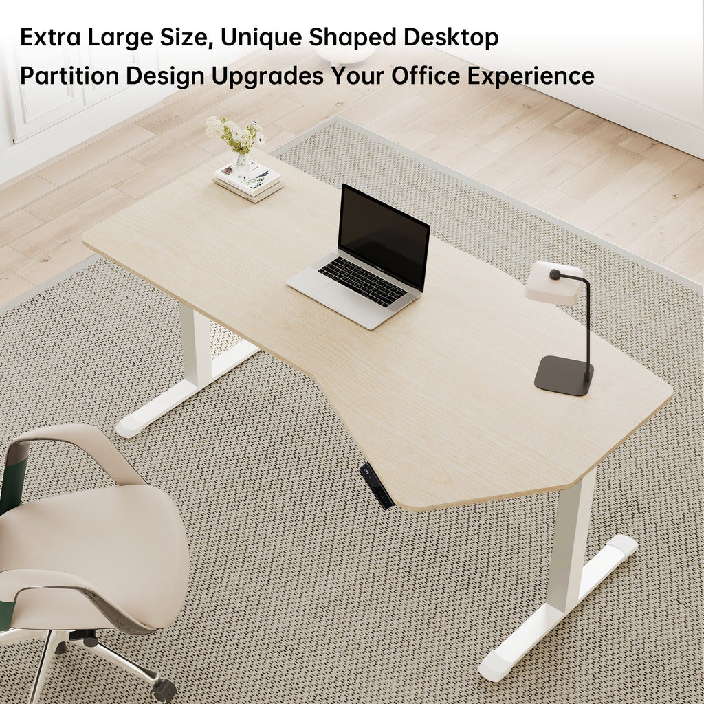 Unique Shape Office Standing Desk (70"x29")