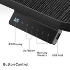 U-Shaped Standing Desk with Accessories Set (74"x23")