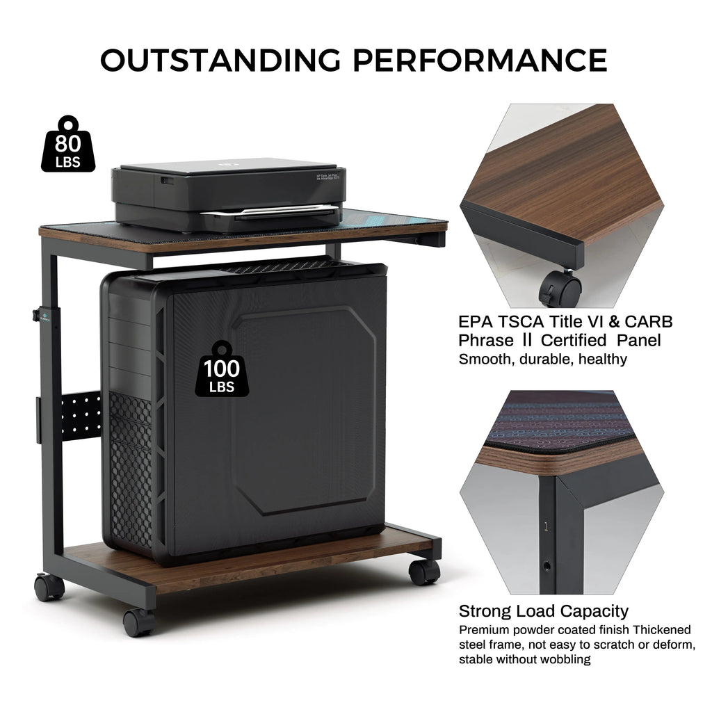 Mobile Height Adjustable CPU Cart