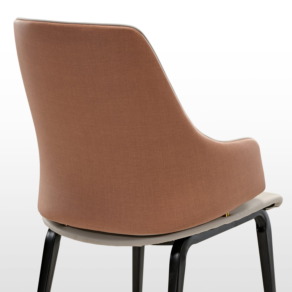 Juliet, Dining Arm Chairs Set of 2, Brown/blue