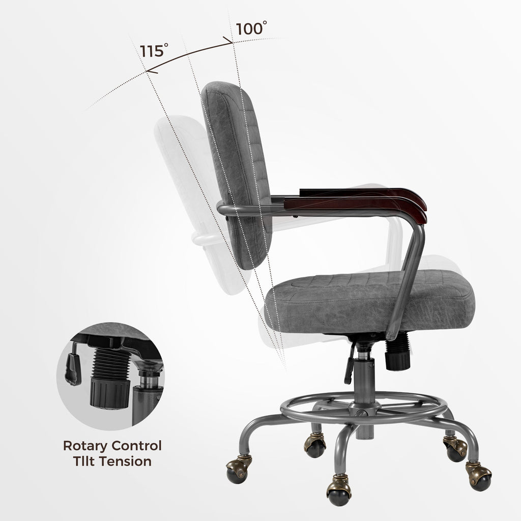 Cole, Solid Wood Arm Task Office Chair