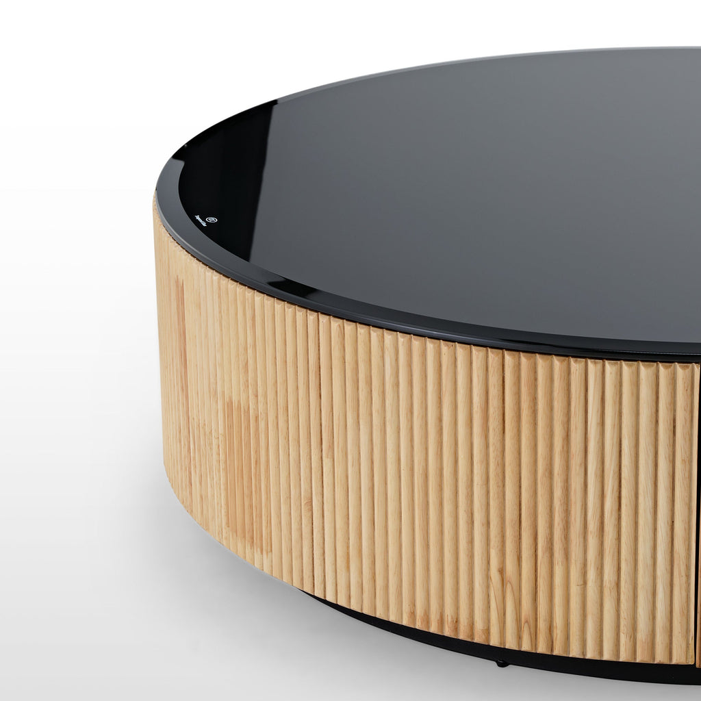 36" Round and Special-Shaped Coffee Table with Side Table Set