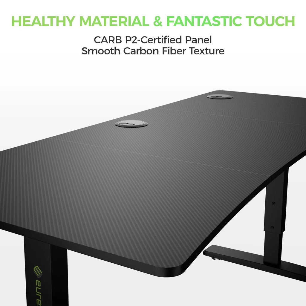 Manual Height Adjustable Gaming Desk (63"x27")