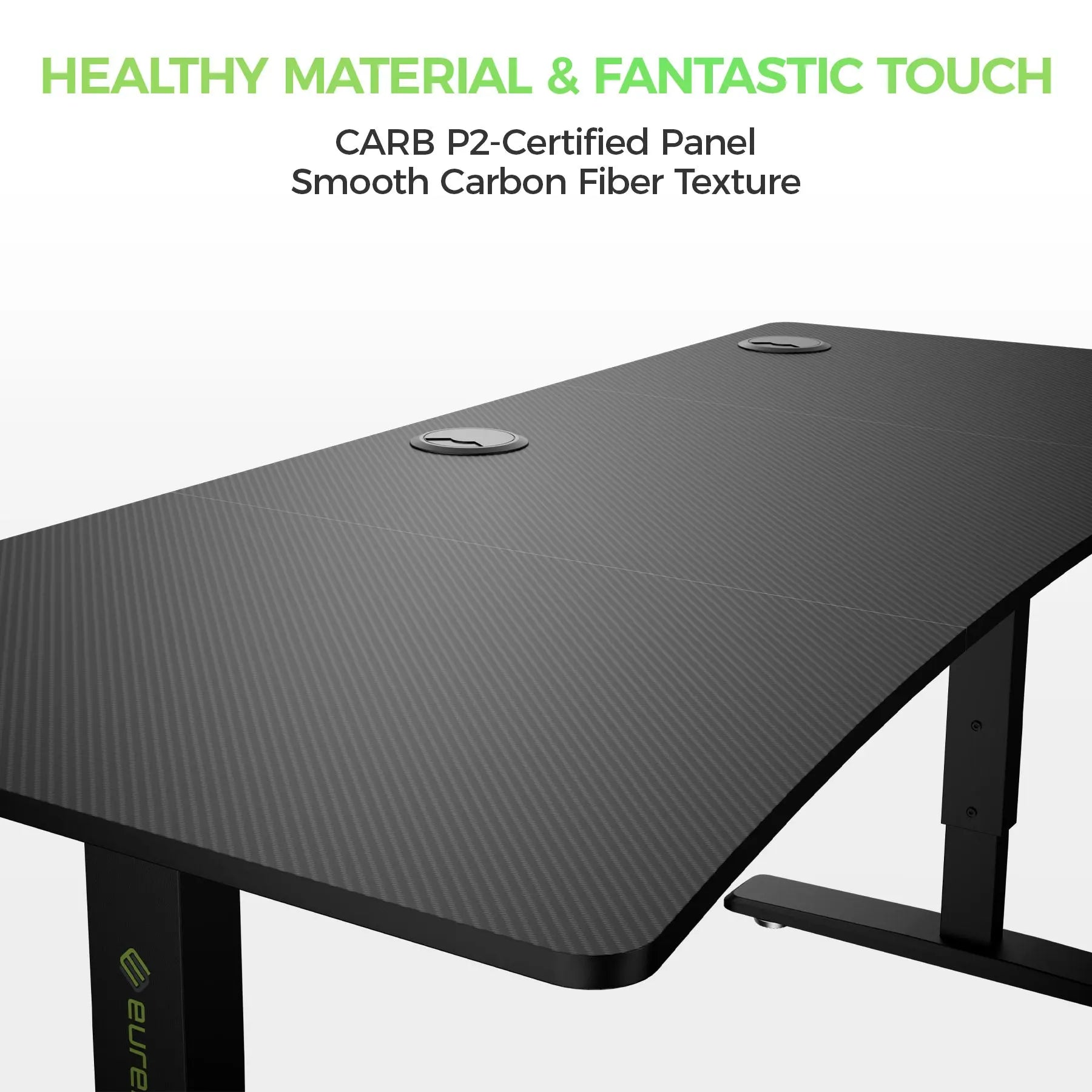 Manual Height Adjustable Gaming Desk (63"x27")