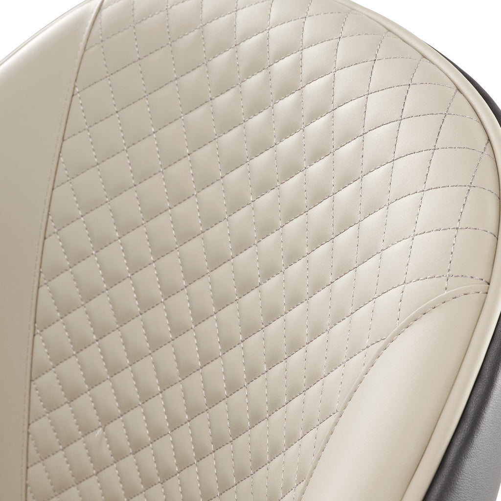 Anareli, Upholstered Dining Arm Chairs Set of 2,Beige and Dark Brown