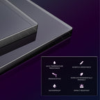 GTG-L60 Pro, L Shaped Glass Gaming Standing Desk (60"x23")