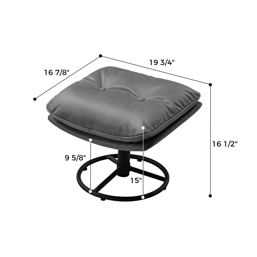 Camden, Tufted Upholstered Ottoman