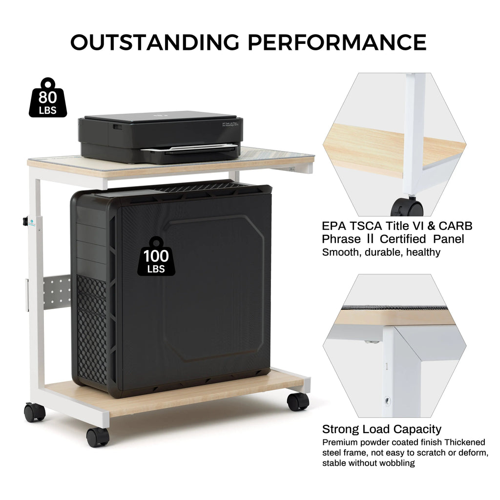 Mobile Height Adjustable CPU Cart
