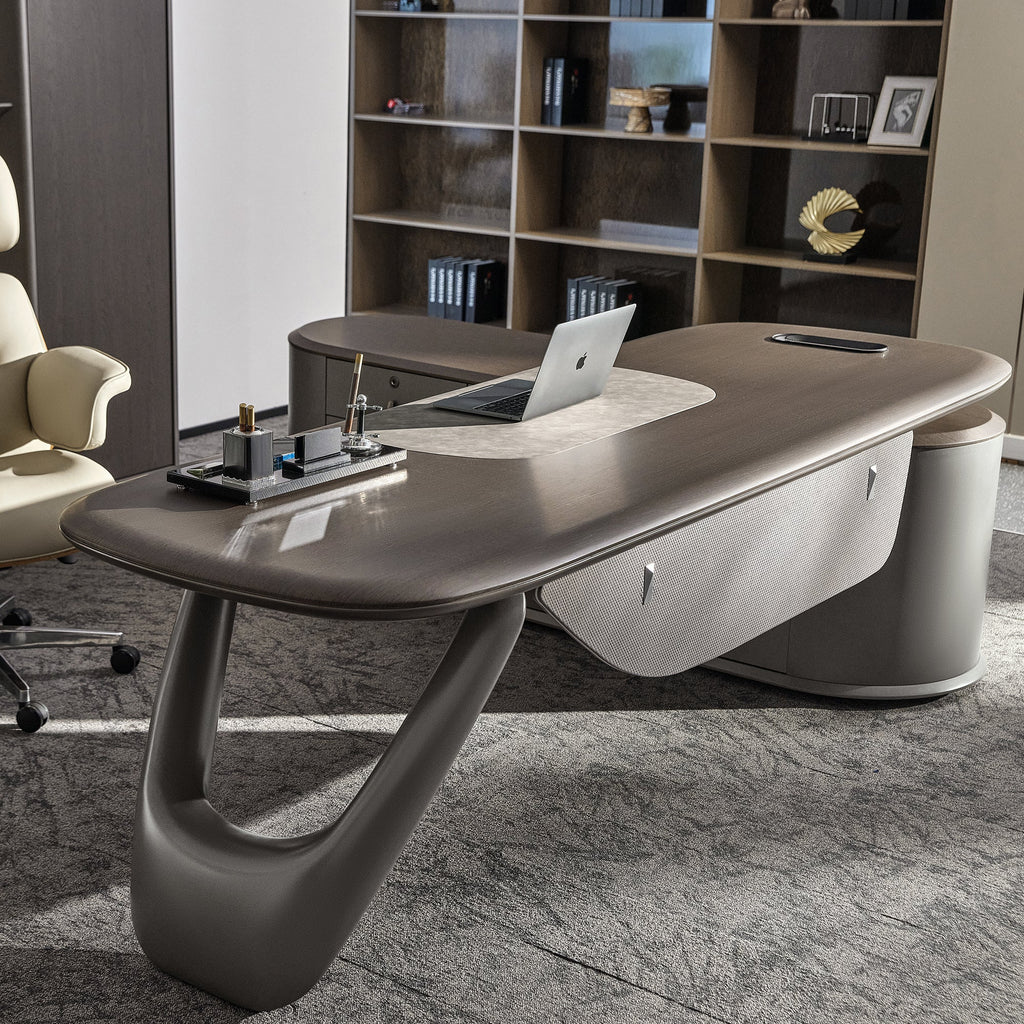 Zen Orion, Executive Desk and Bookcase