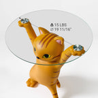 23" H, Enchanting Cat Side Table