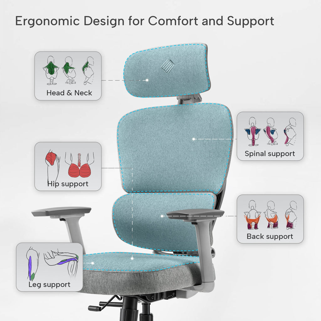 Axion, Ergonomic Hybrid Chair