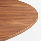 51 Walnut Oval Coffee Table