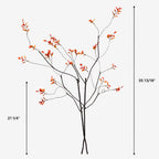 ALD-01, 21"/35" H Fall Ficus Branches