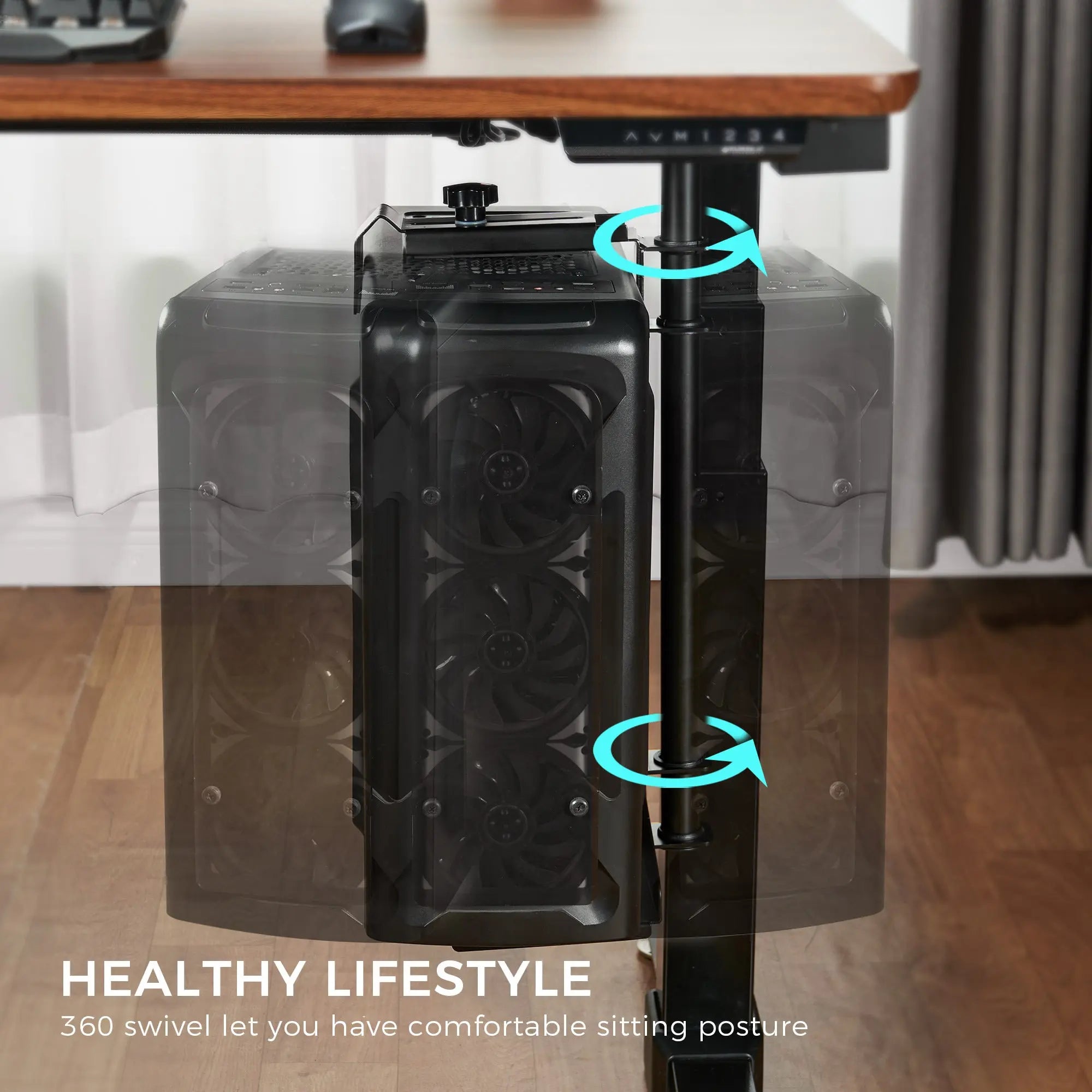 Knob-Operated Adjustable CPU Holder