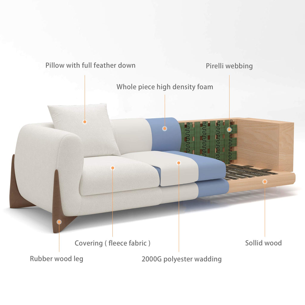 Rowan, Upholstered Accent Chair, Off White