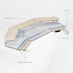 Aero Pro Wing Shaped Standing Desk (63"x23")